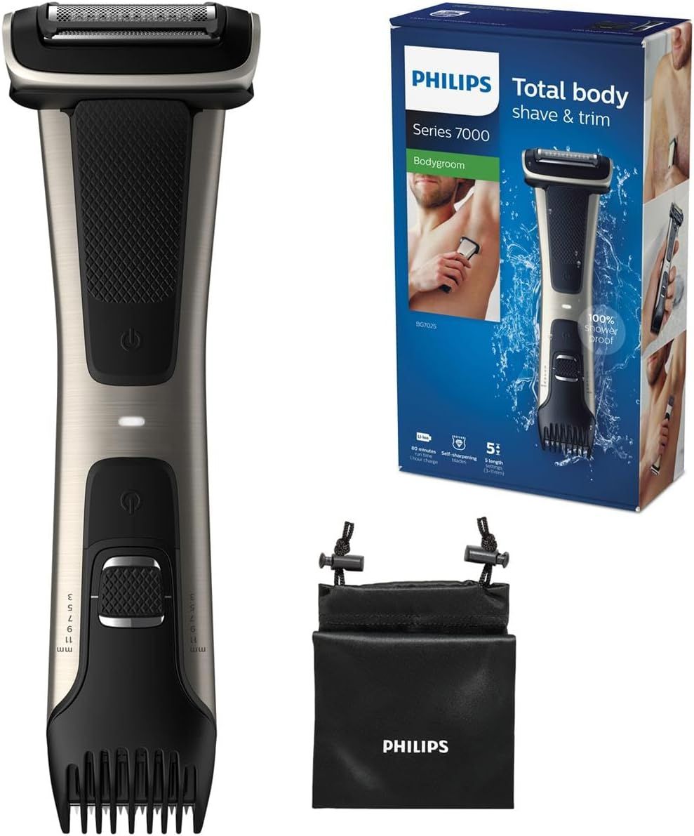 Philips Bodygroom Series 7000 mit integriertem Kammaufsatz