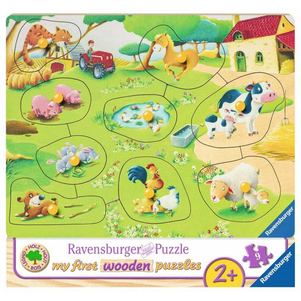 ravensburger Holzpuzzle Tiere auf dem Bauernhof