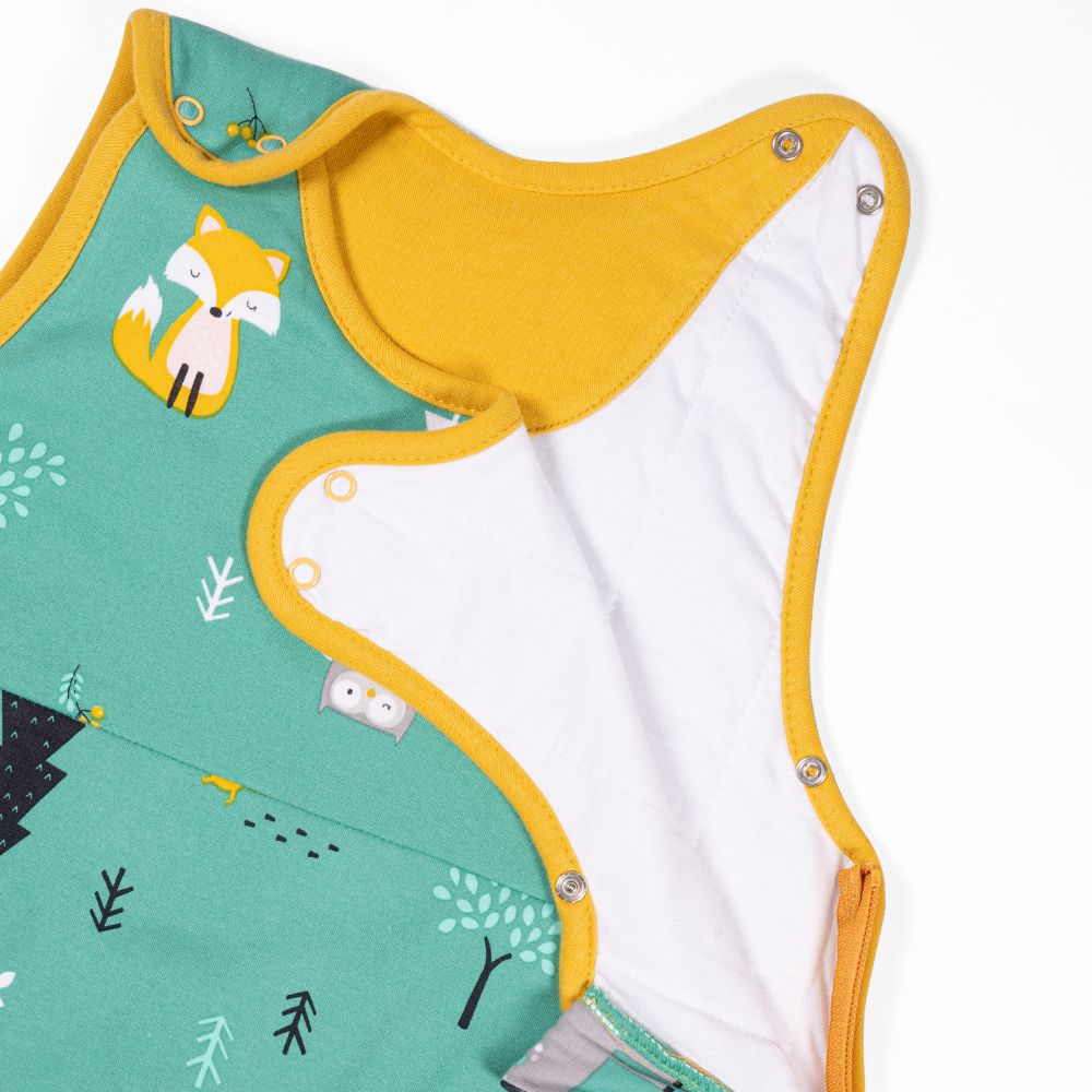schlummersack Baby Schlafsack bei Hüftdysplasie ganzjährig in 2.5 Tog 0-3 Monate 70 cm Waldtiere