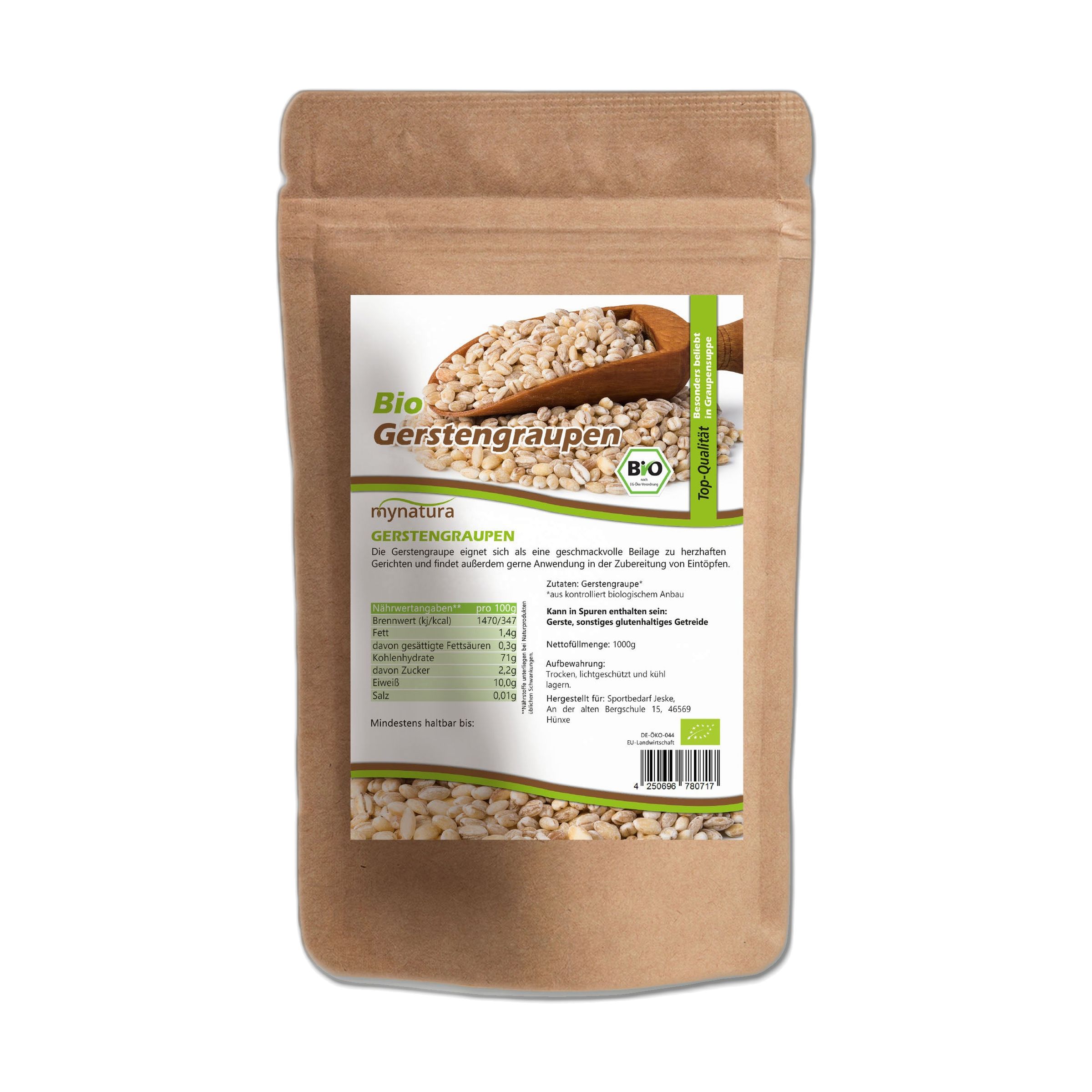 Mynatura Bio Gerstengraupen 3000 g