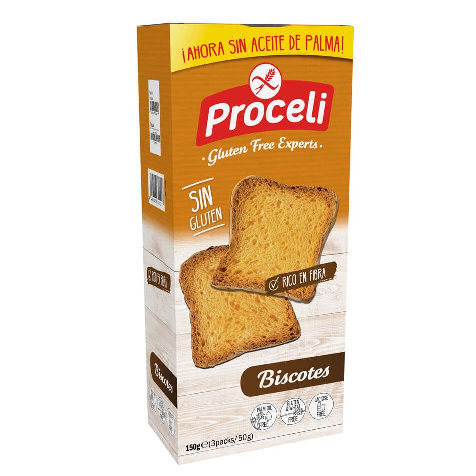 Proceli Biscotes Zwieback Toast glutenfrei