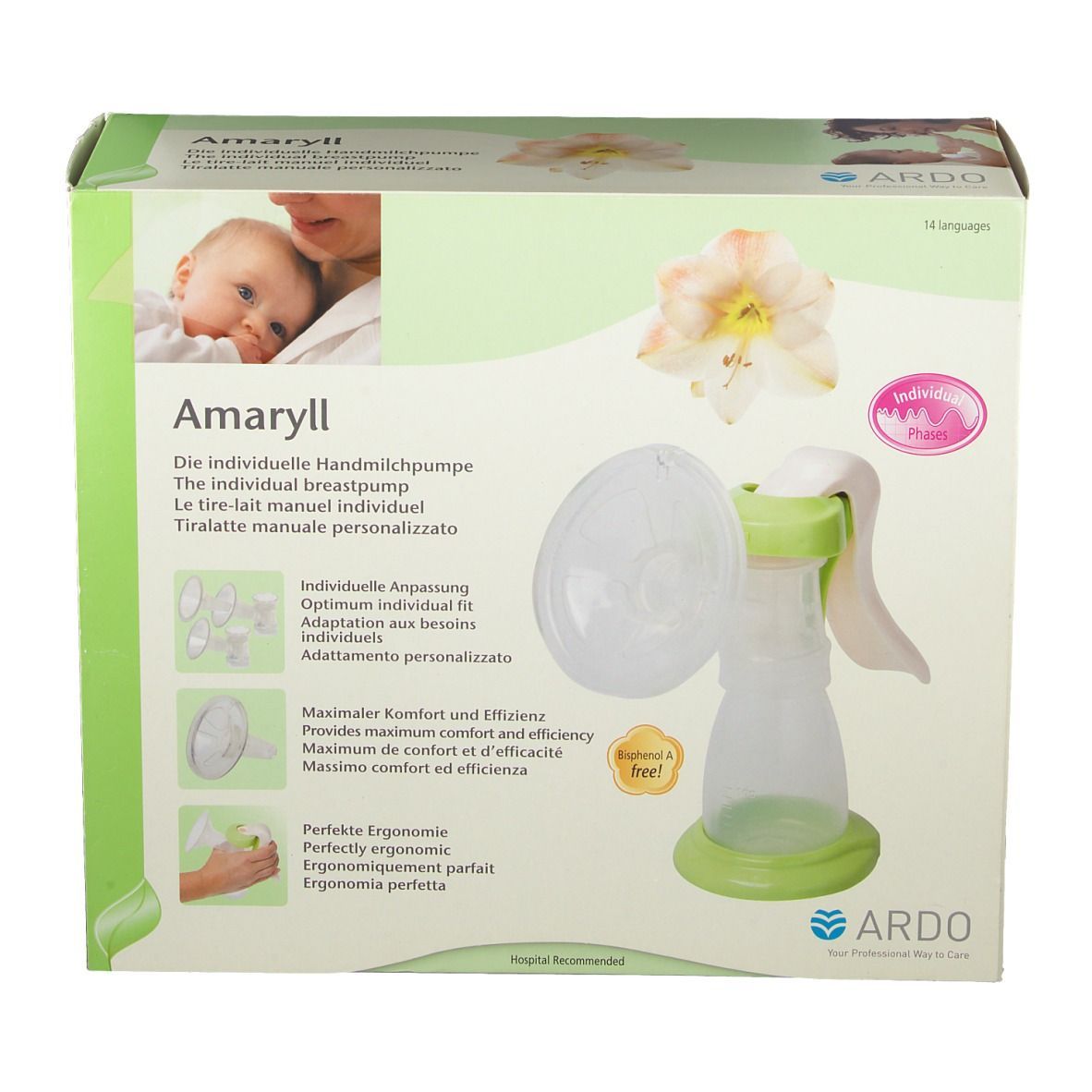 ARDO AMARYLL individuelle Handmilchpumpe