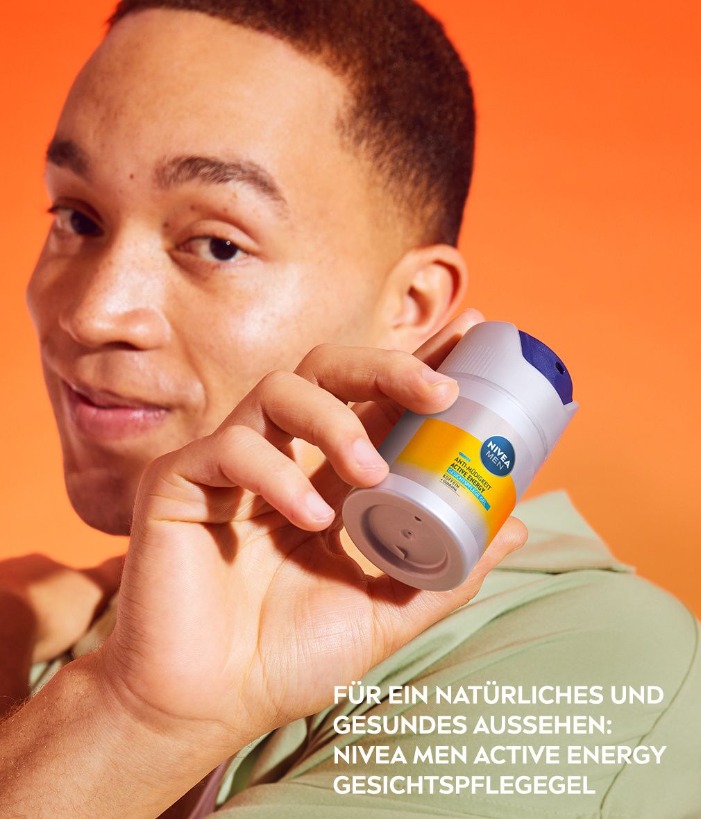 NIVEA MEN Active Energy Gesichtspflege Gel Anti-Müdigkeit Koffein Guarana