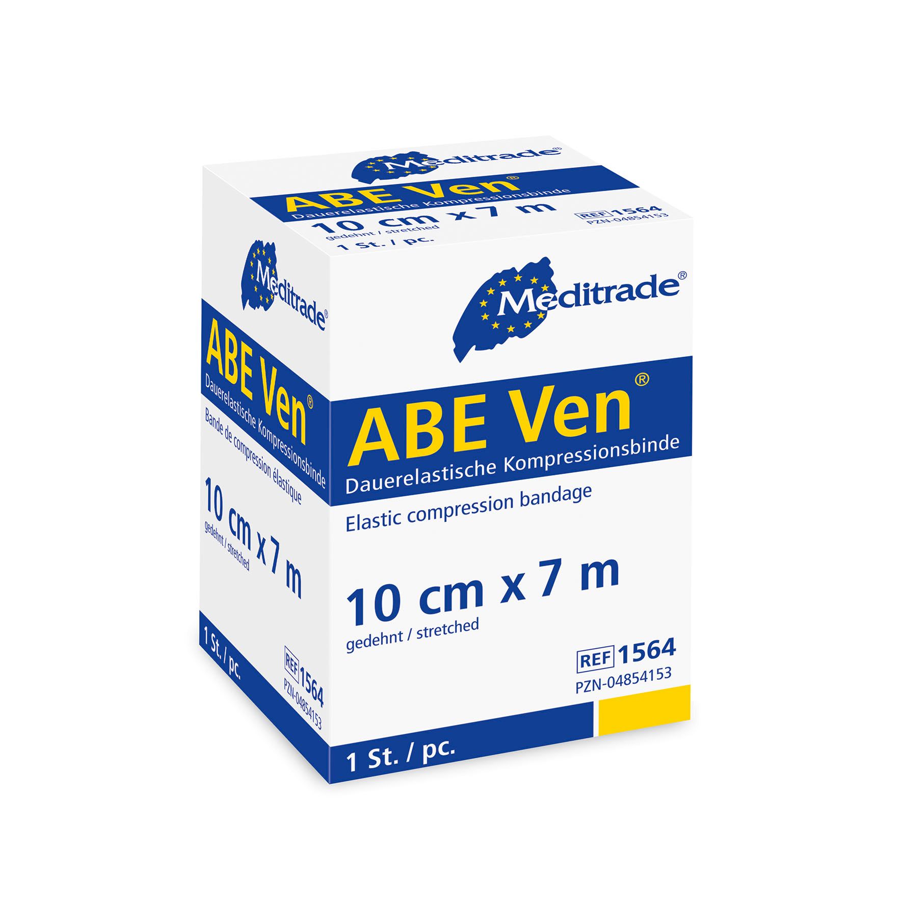Meditrade ABE® VEN dauerelastische Kompressionsbinde, 10 cm x 7 m, 1 Stück.