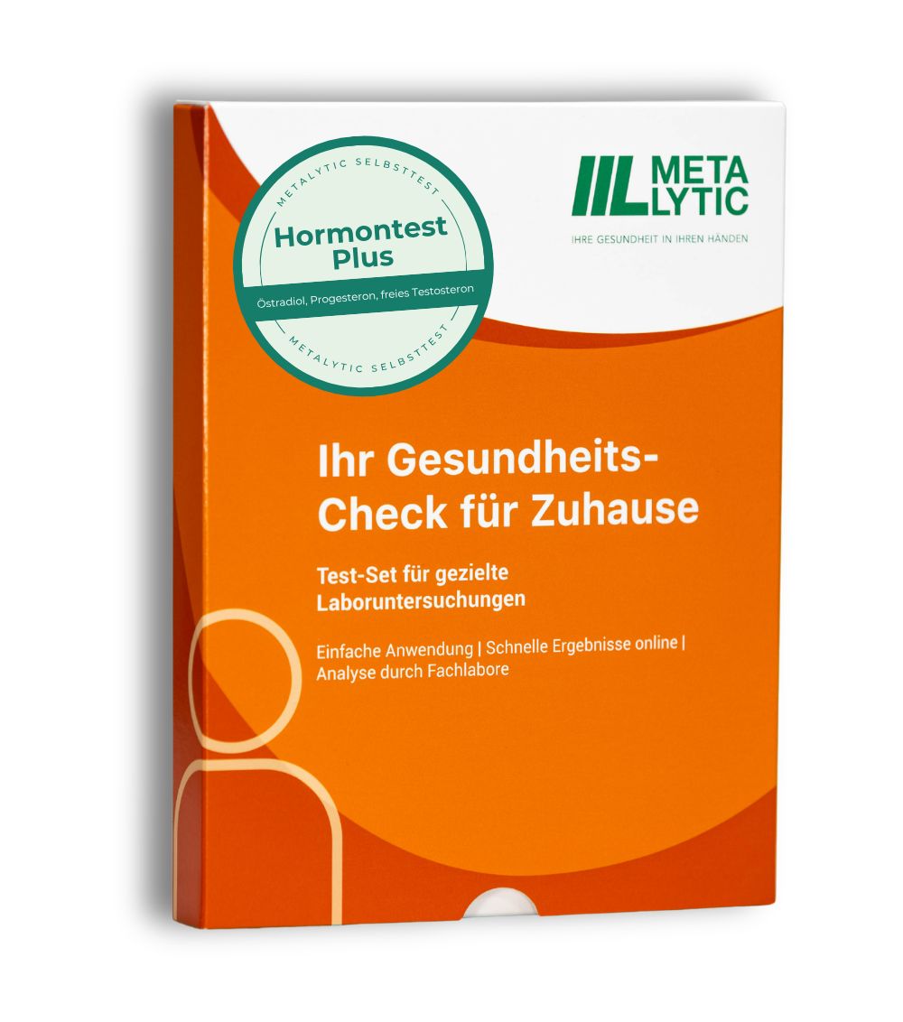MetaLytic - Hormontest Plus (Östradiol, Progesteron & freies Testosteron) | vollwertiger Labortest