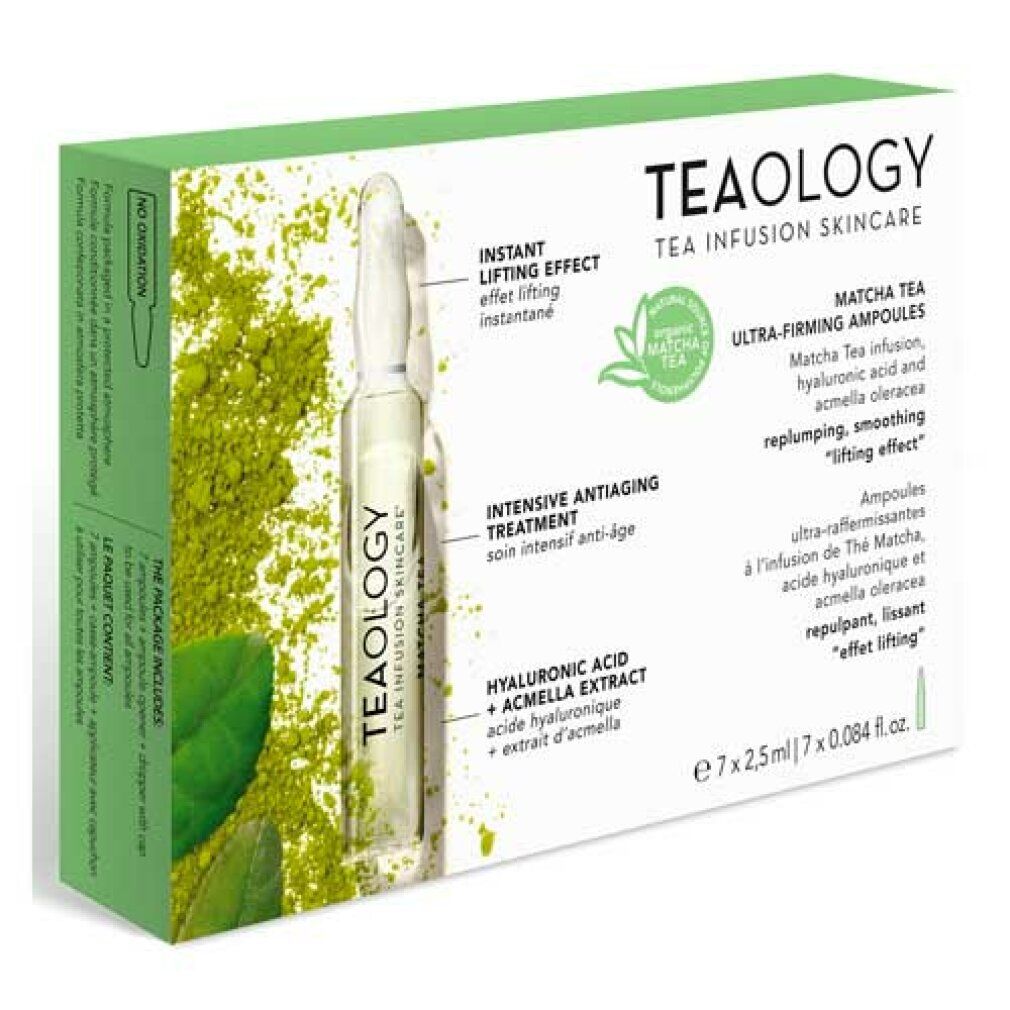 Teaology, Matcha Tea Ultra-Firming Ampoules Gesichtsfluid 7 x 2,5ml