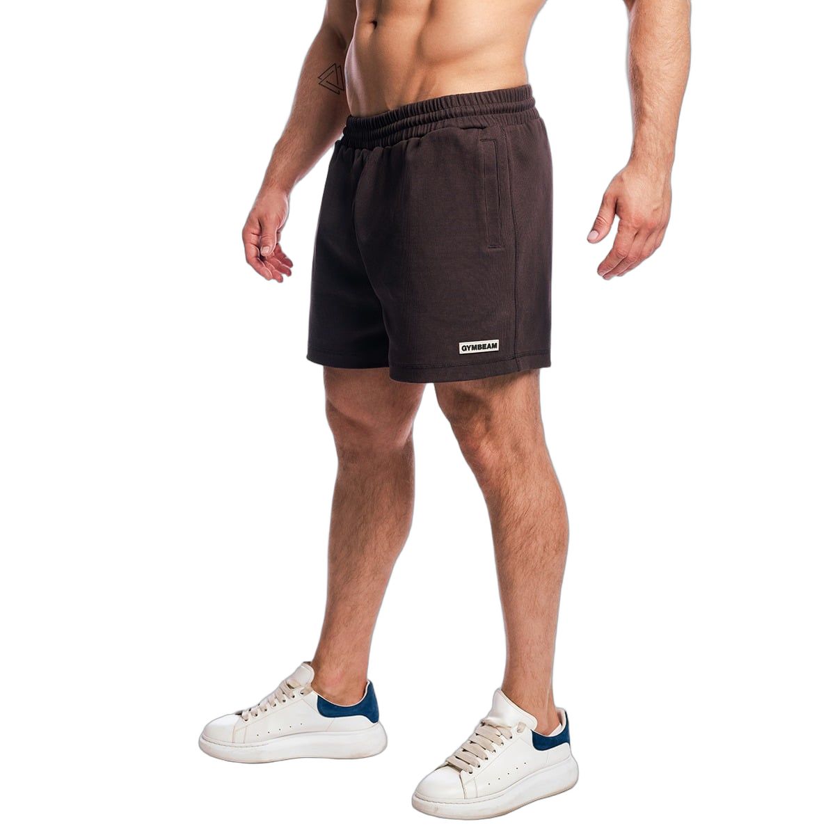 GymBeam Herren Shorts Oversized mit Kordelzug in Tee Braun