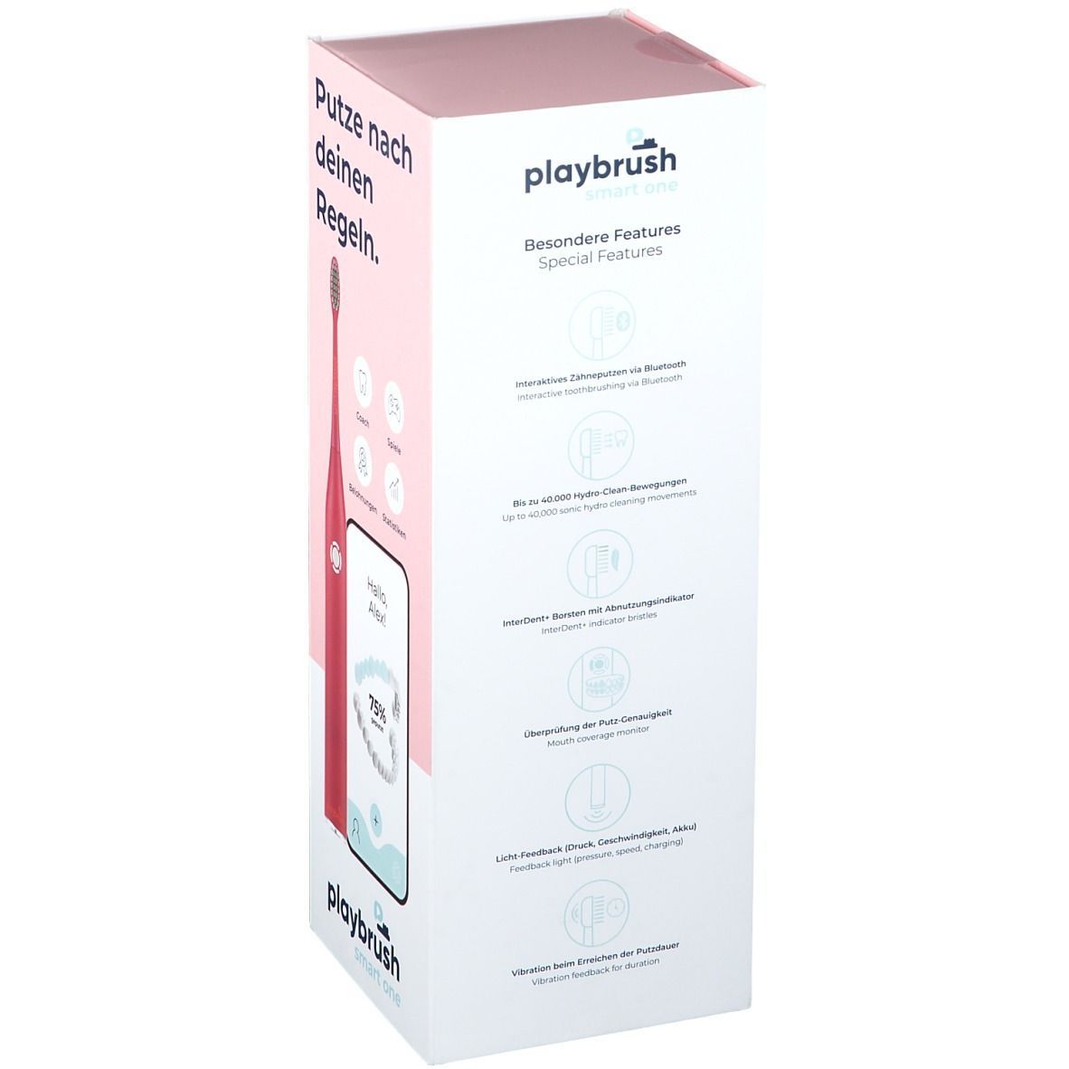 Playbrush Smart One Zahnbürste + Ersatzbürstenkopf coral