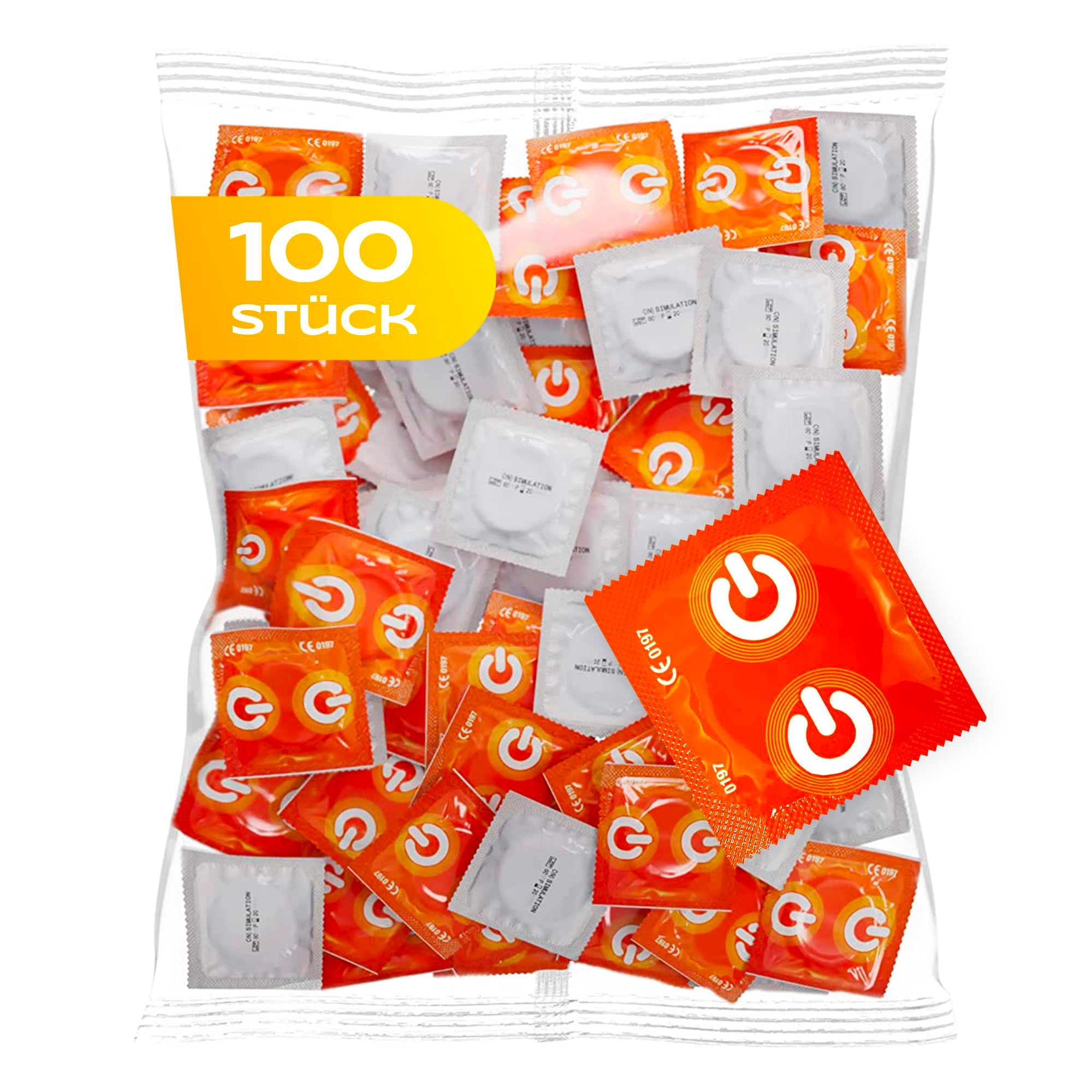 Rückseite der Verpackung mit Produktinformationen und CE-Kennzeichnung.