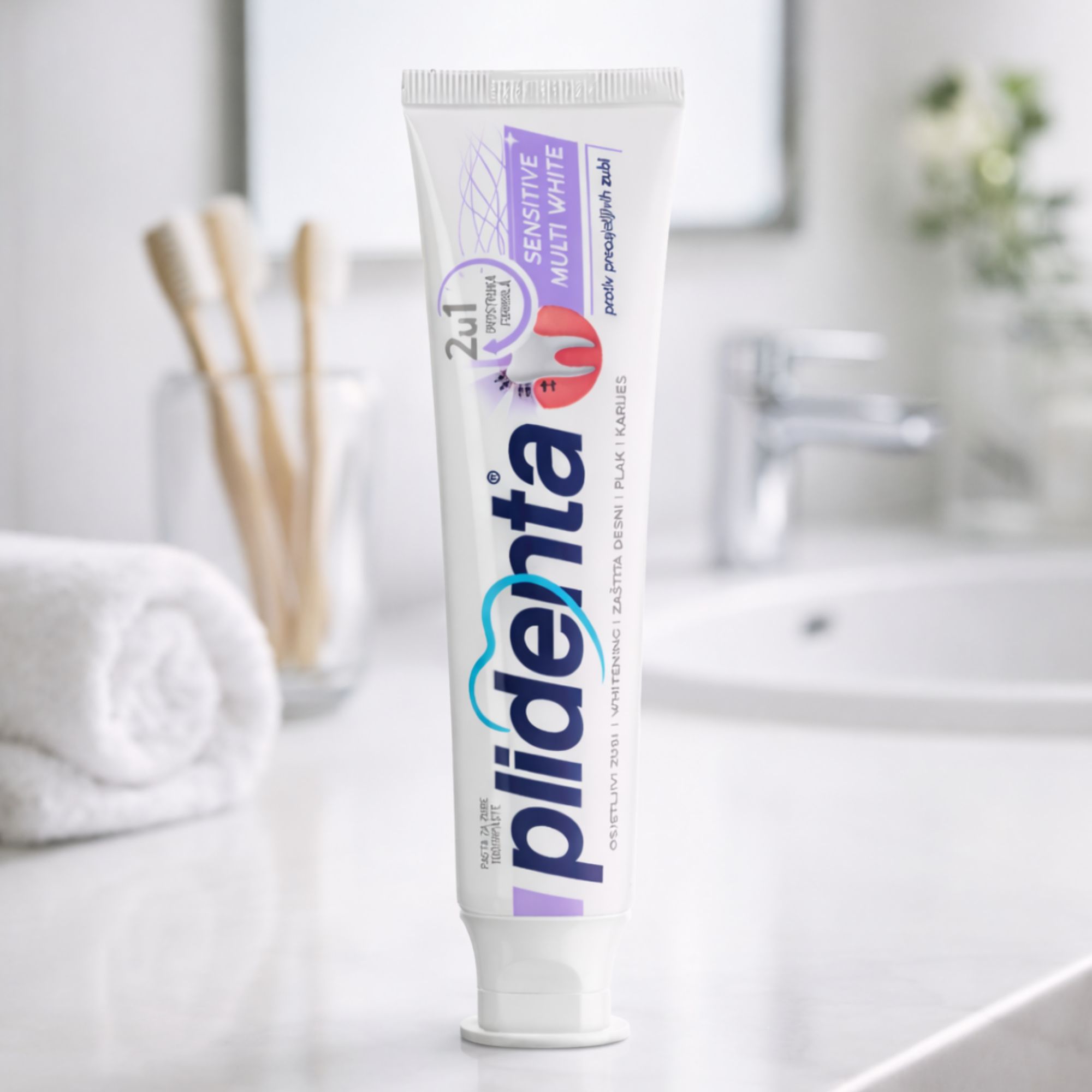PLIDENTA Sensitive Multi White Zahnpasta für empfindliche Zähne