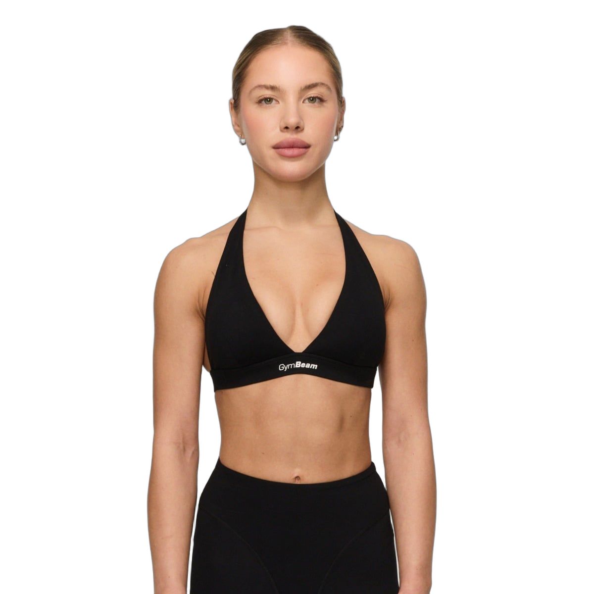 GymBeam Sport-BH Damen Halterschnitt mit breiten Trägern Black 1 St