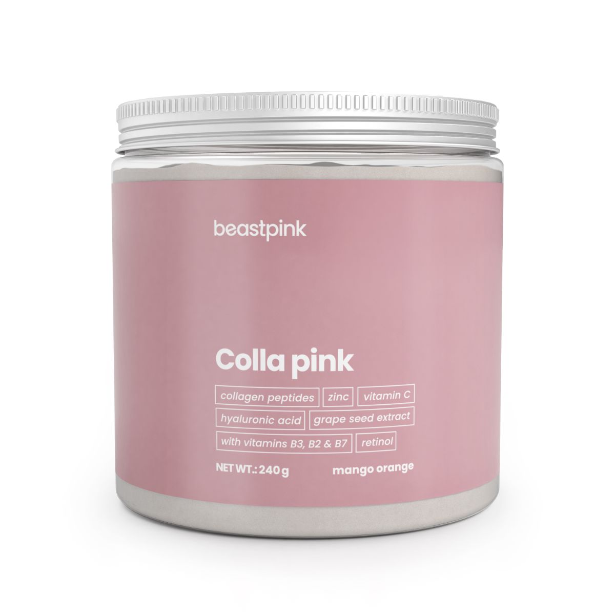 GymBeam Colla Pink Kollagenpeptide Pulver 240 g
