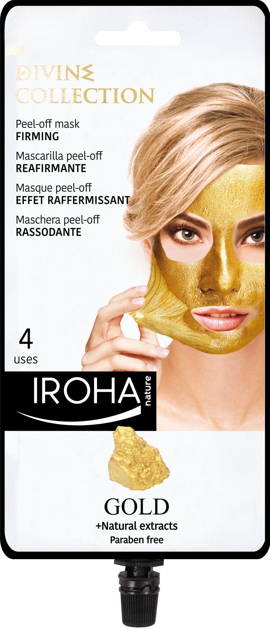 Iroha Divine Collection Gold Peel-Off-Mask Gesichtsmaske Unisex 659603