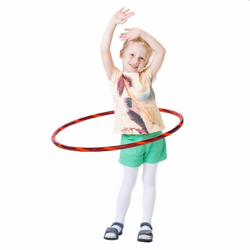 Hoopomania Glamour Kinder-Hula-Hoop | Ø 80 cm Rot-Orange 1 St