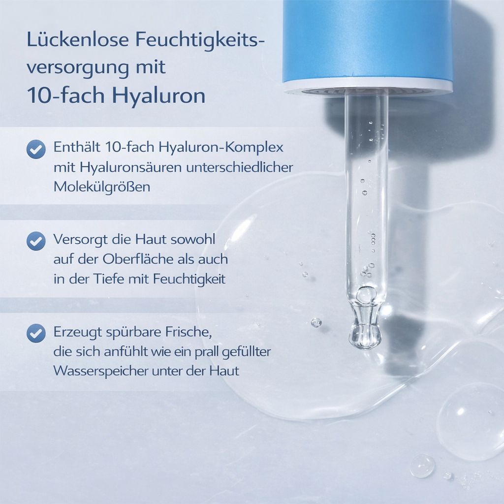 TITTO Aqua Deep Porin Ampoule-Intensiv feuchtigkeitsspendendes Serum zur Stärkung der Hautbarriere