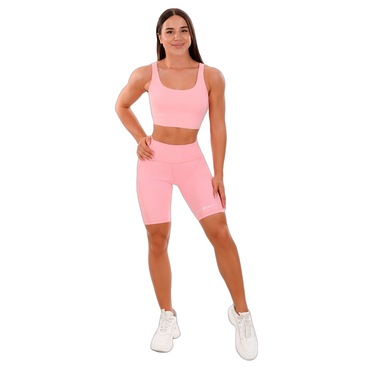 GymBeam Biker Shorts Damen Slim mit Taschen in Pink