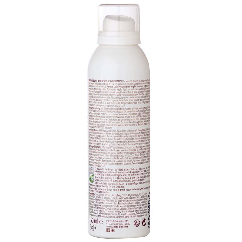 Soleil des Iles Sonnenschutz-Milchspray mit Kokosduft