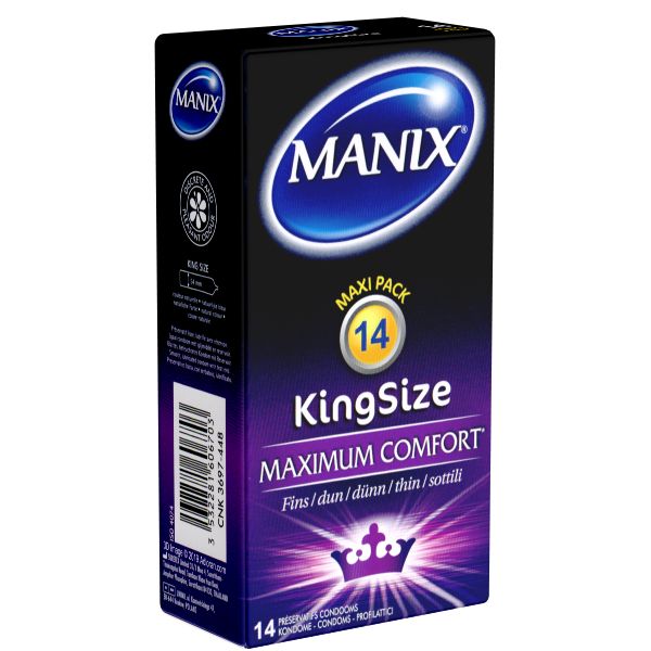 Manix *KingSize* Maximum Comfort - hauchzarte XL-Kondome mit erregender Spezialform