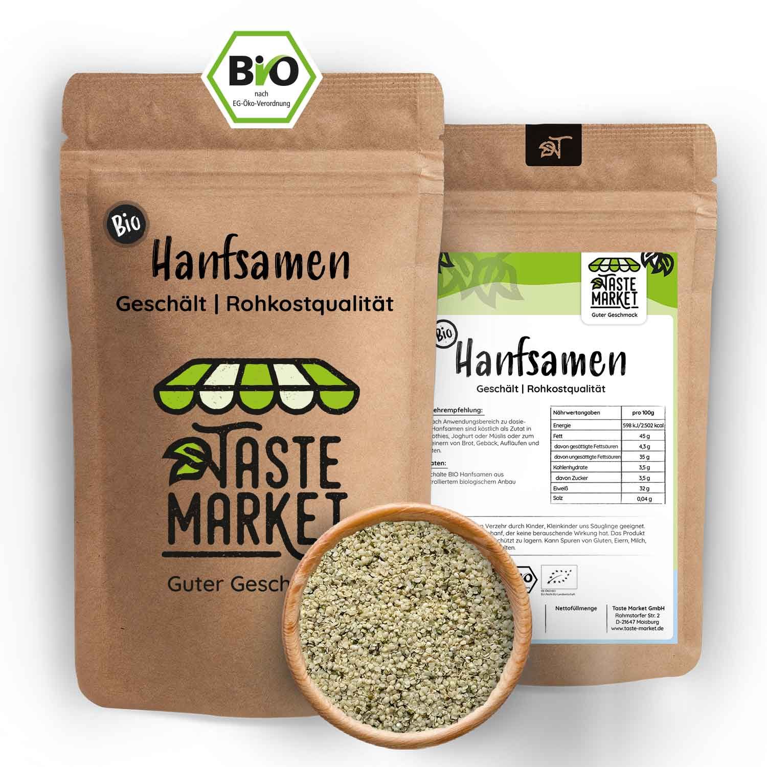 Taste Market Bio Hanfsamen