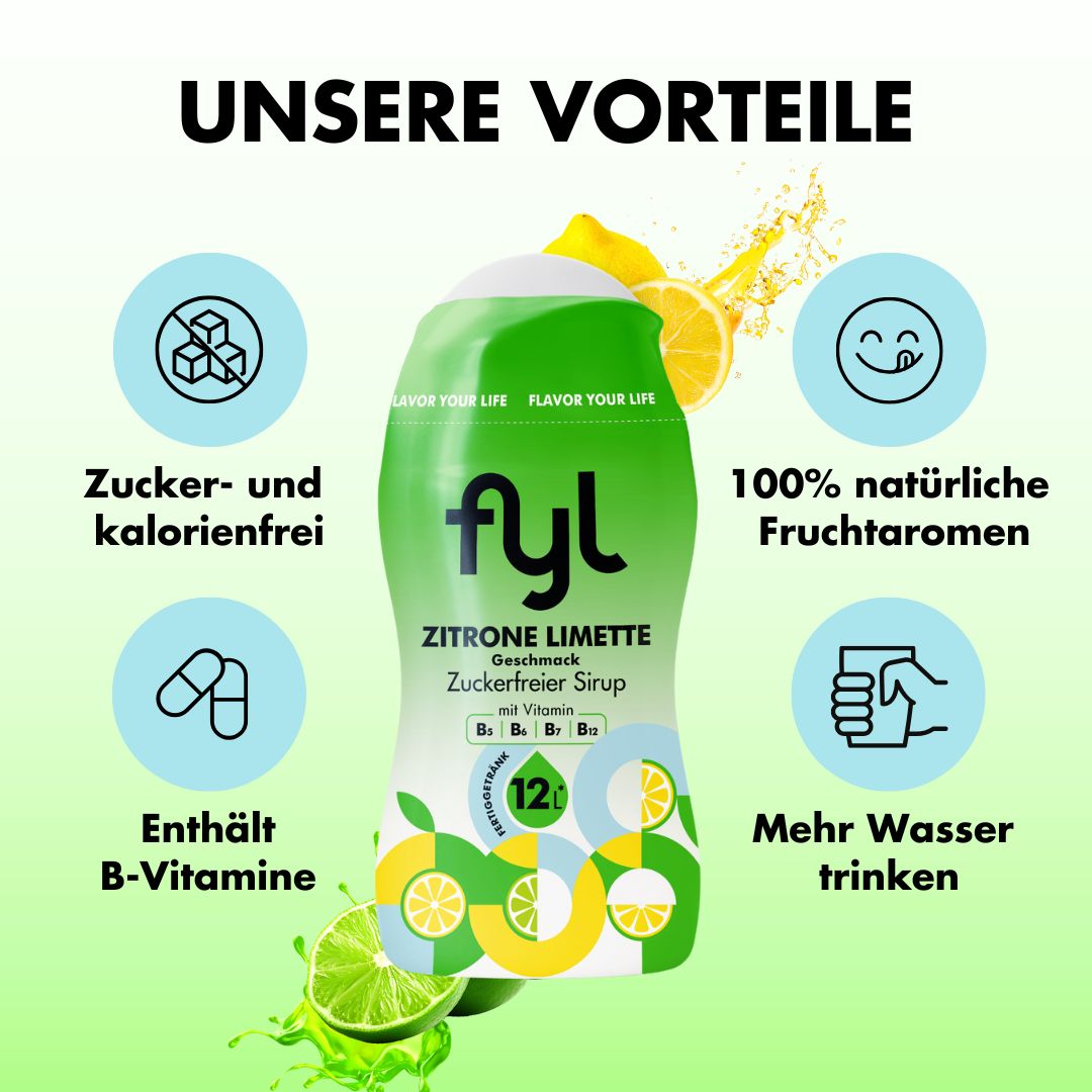 fyl Zuckerfreier Sirup Zitrone/Limette Geschmack