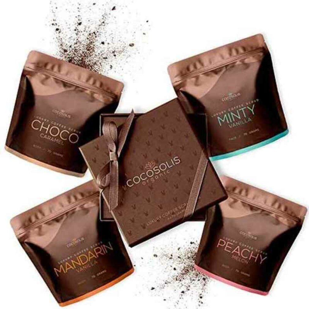 Cocosolis Luxury Coffee Scrub Box Set 4 Artikel