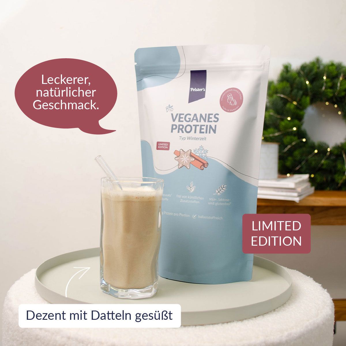 Pelster's Veganes Bio Proteinpulver Typ Winterzeit - Limited Edition