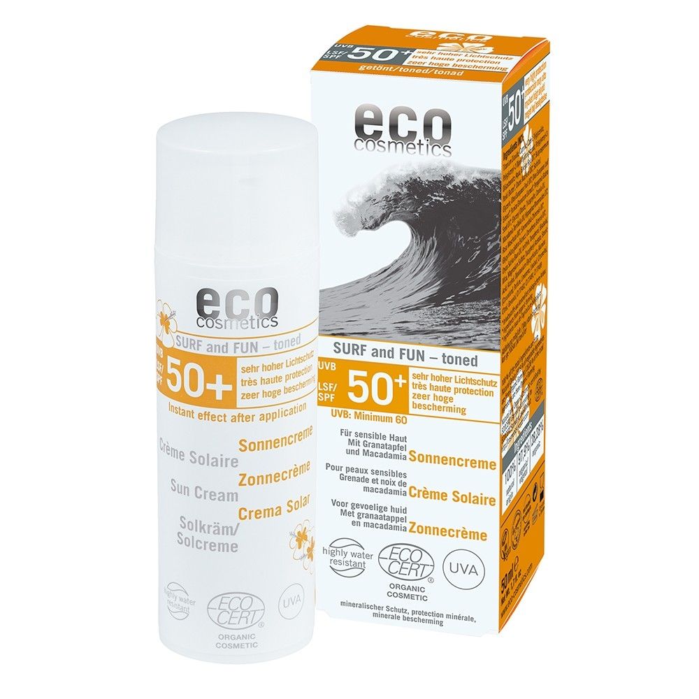eco cosmetics SURF and FUN Sonnencreme LSF 50 50ml