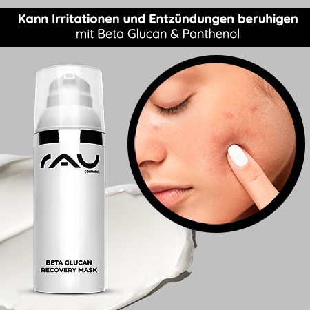 RAU Cosmetics Beta Glucan Recovery Mask reichhaltige Nachtcreme, Anti-Aging und Regeneration