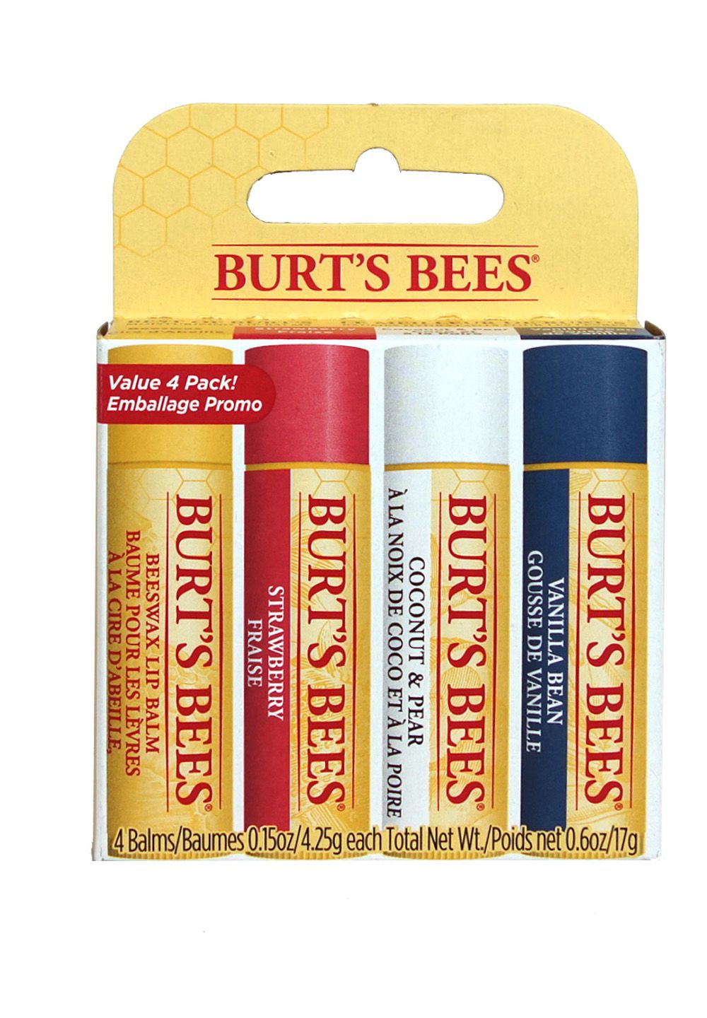 Burt's Bees Lip Balm Bit of Burts 4er Pack 17 g Lippenschutz