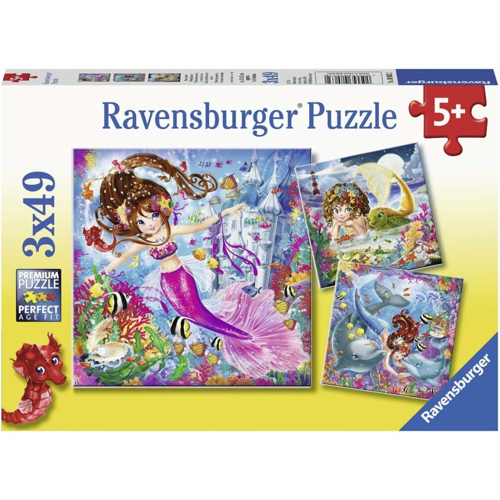 ravensburger Puzzle Magische Meerjungfrauen 3x49 Teile 1 St