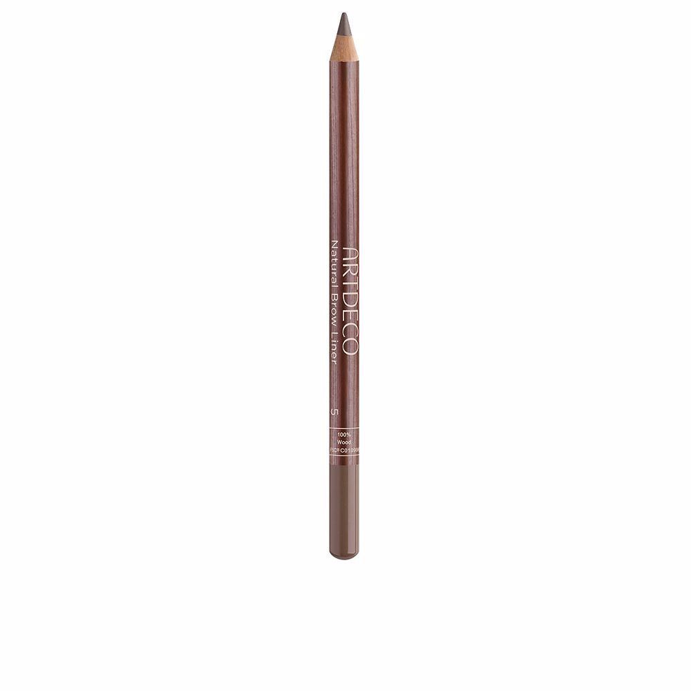 Brauenstift. Dunkelbrauner Stift mit Spitze. Aufschrift: ARTDECO Natural Brow Liner.