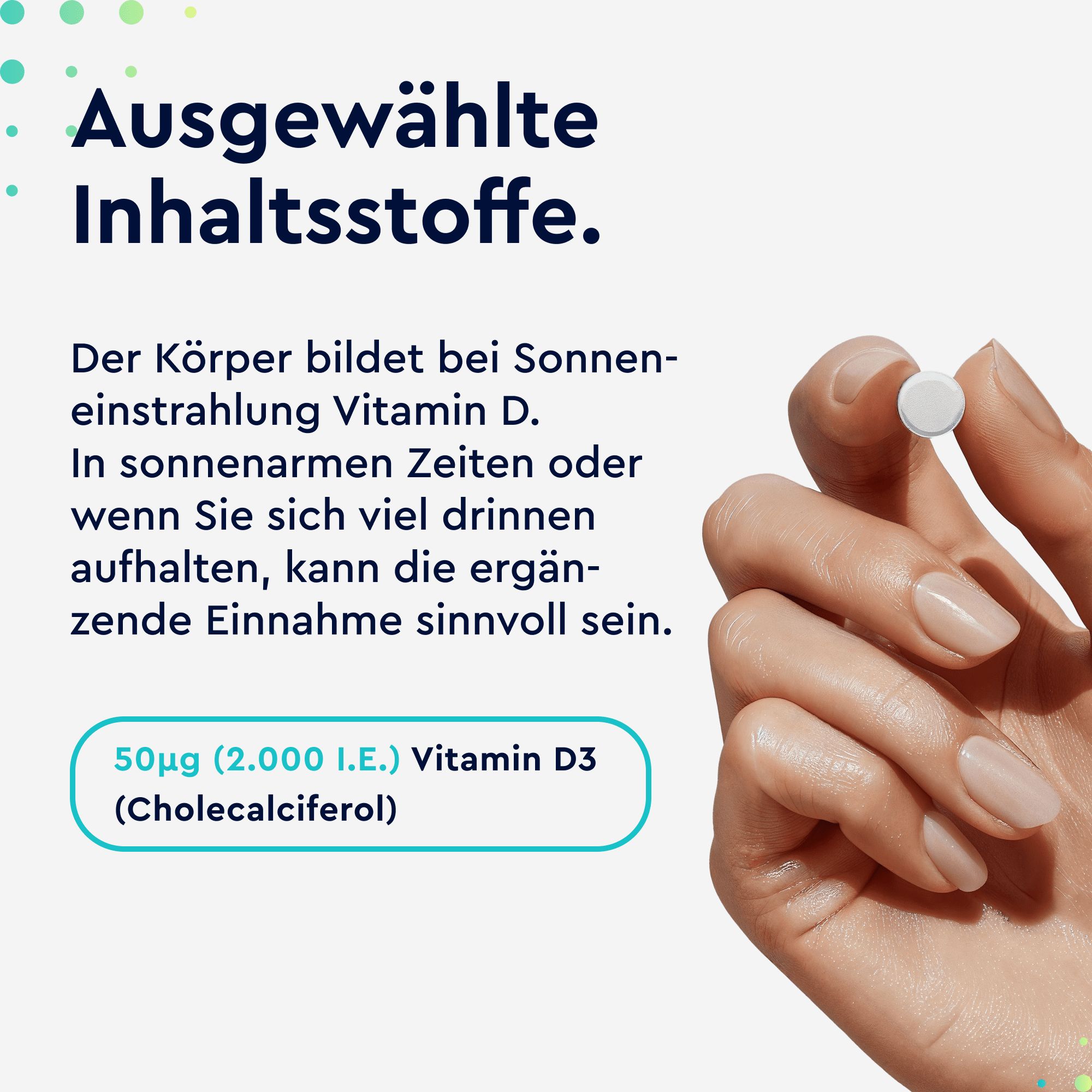 gloryfeel® Vitamin D3 2000 I.E. - 400 Tabletten hochdosiert