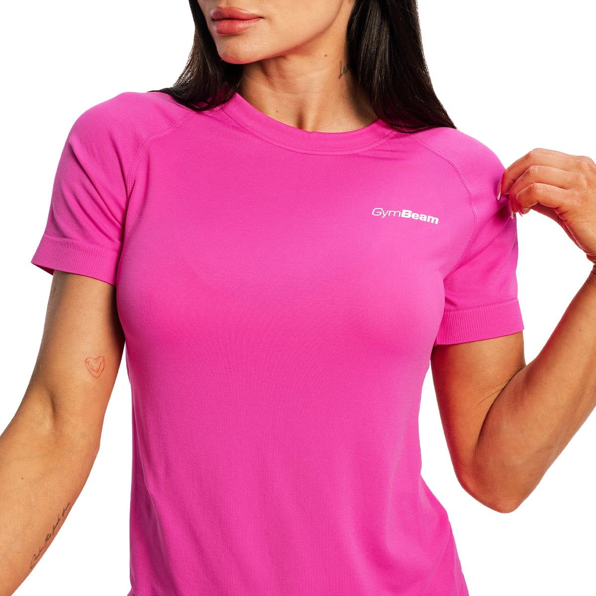 GymBeam T-Shirt Damen mit regulärer Passform, Rundhalsausschnitt, Pulse X Lila