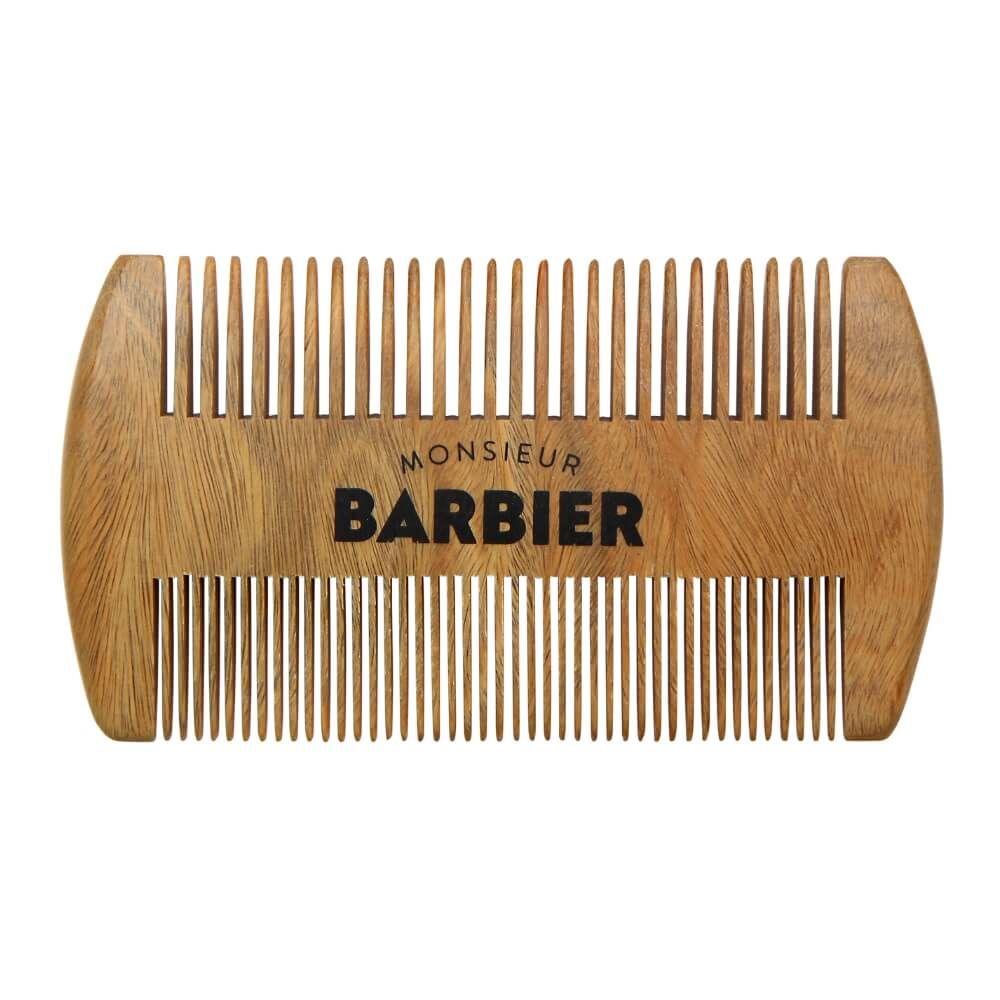Monsieur BARBIER - Doppelseitiger Bartkamm aus Sandelholz