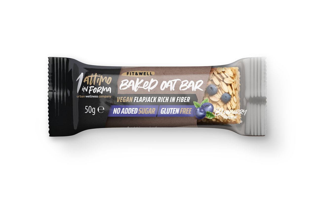 1attimoinforma Baked Oat Bar; Gusto Mirtilli