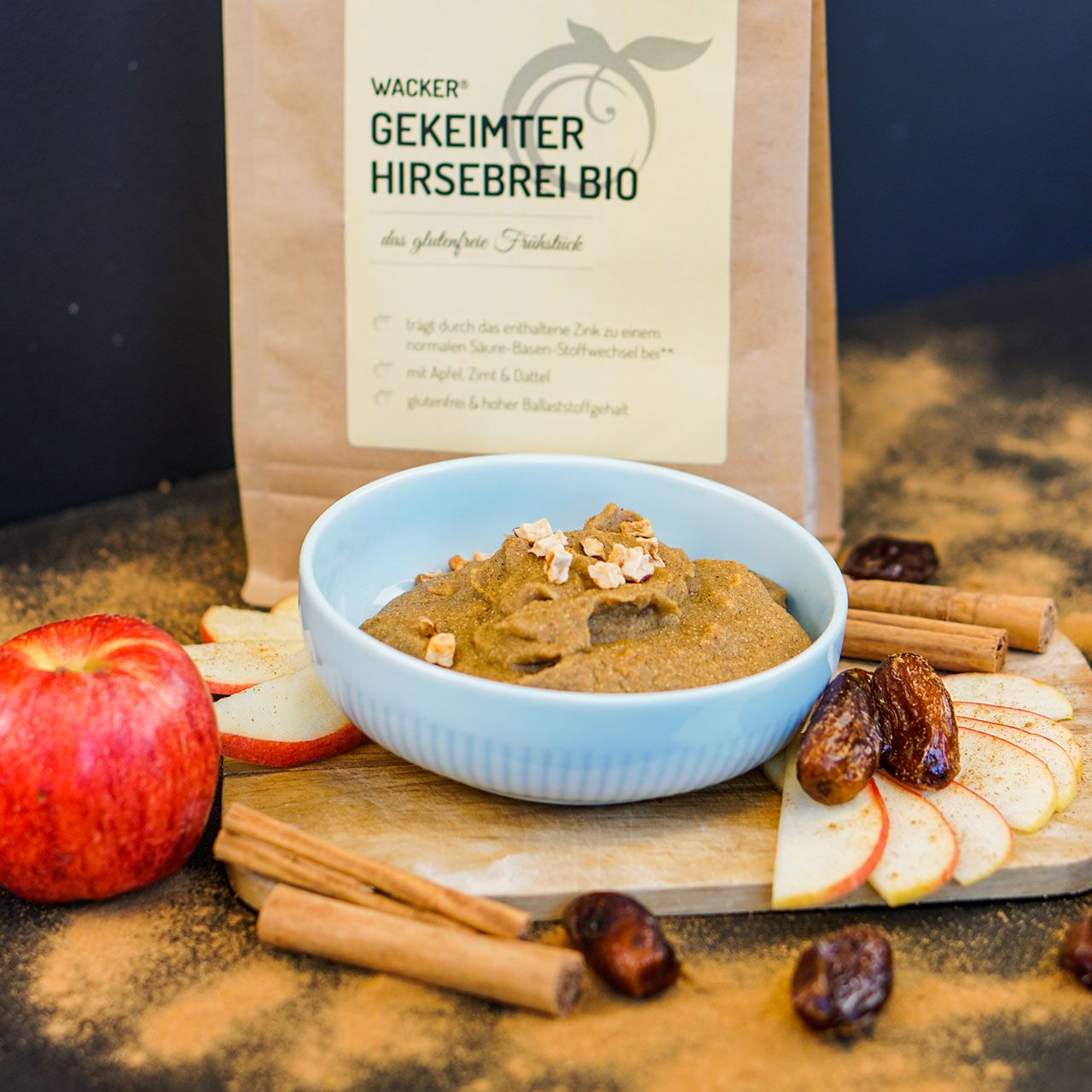 Wacker Gekeimter Hirsebrei Bio