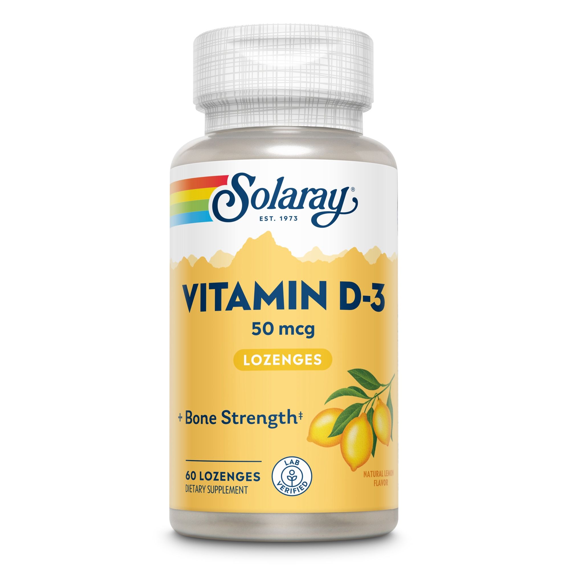Solaray Vitamin D3 50 mcg 60 St Lutschtabletten