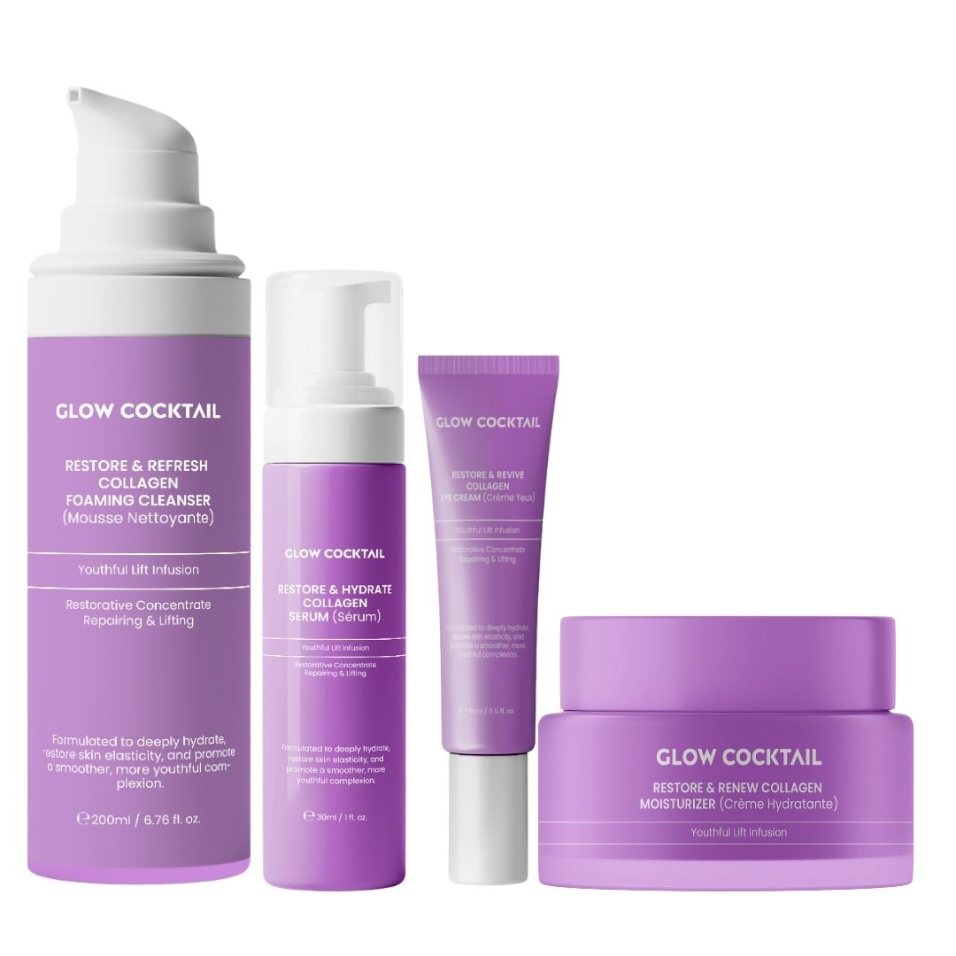 Glow Cocktail Restore & Renew Komplettes Hautpflege-Set