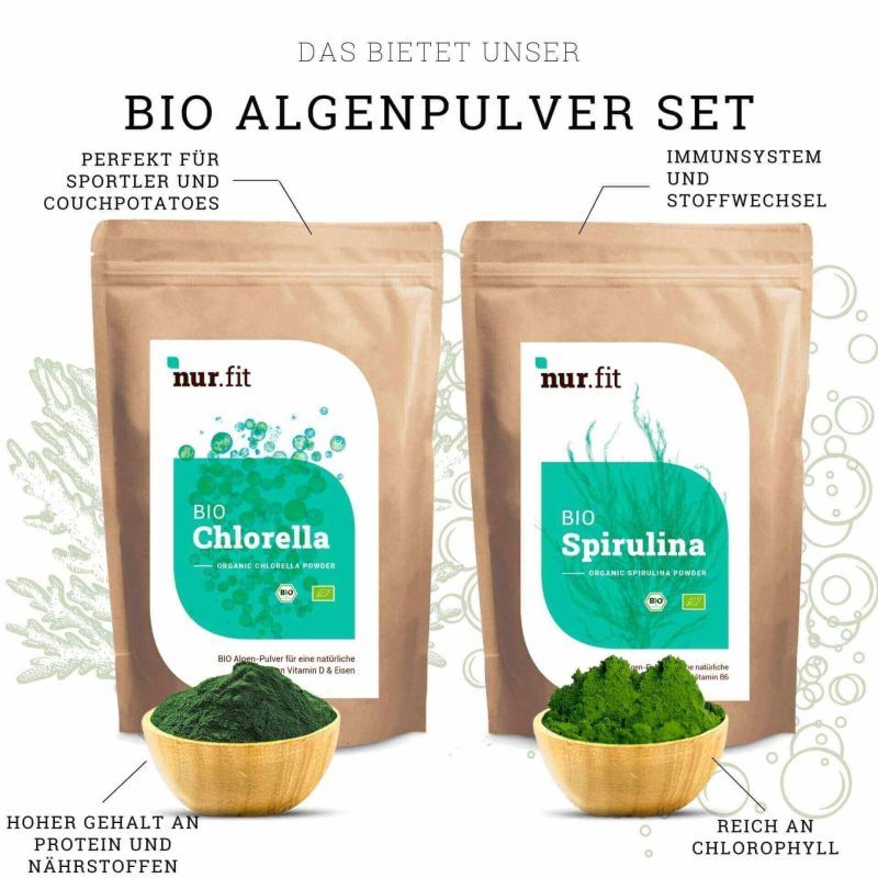 nur.fit BIO Algenpulver Set