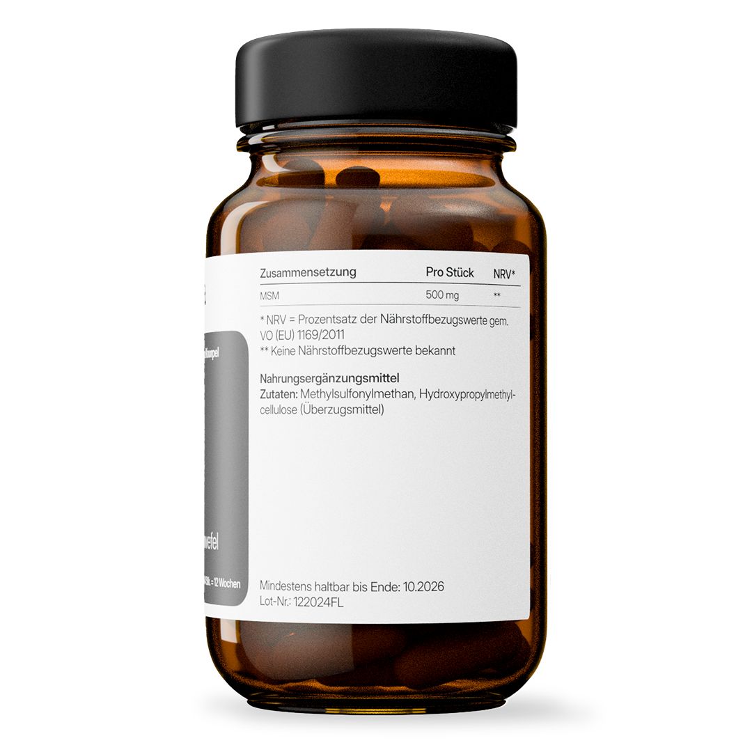 dunatura MSM 500mg - 84 Kapseln - Gelenke