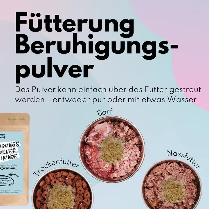 Sparset "Entspannte Reise" Beruhigungspulver + Morosche Karottensuppe für Hunde - People Who Kaer