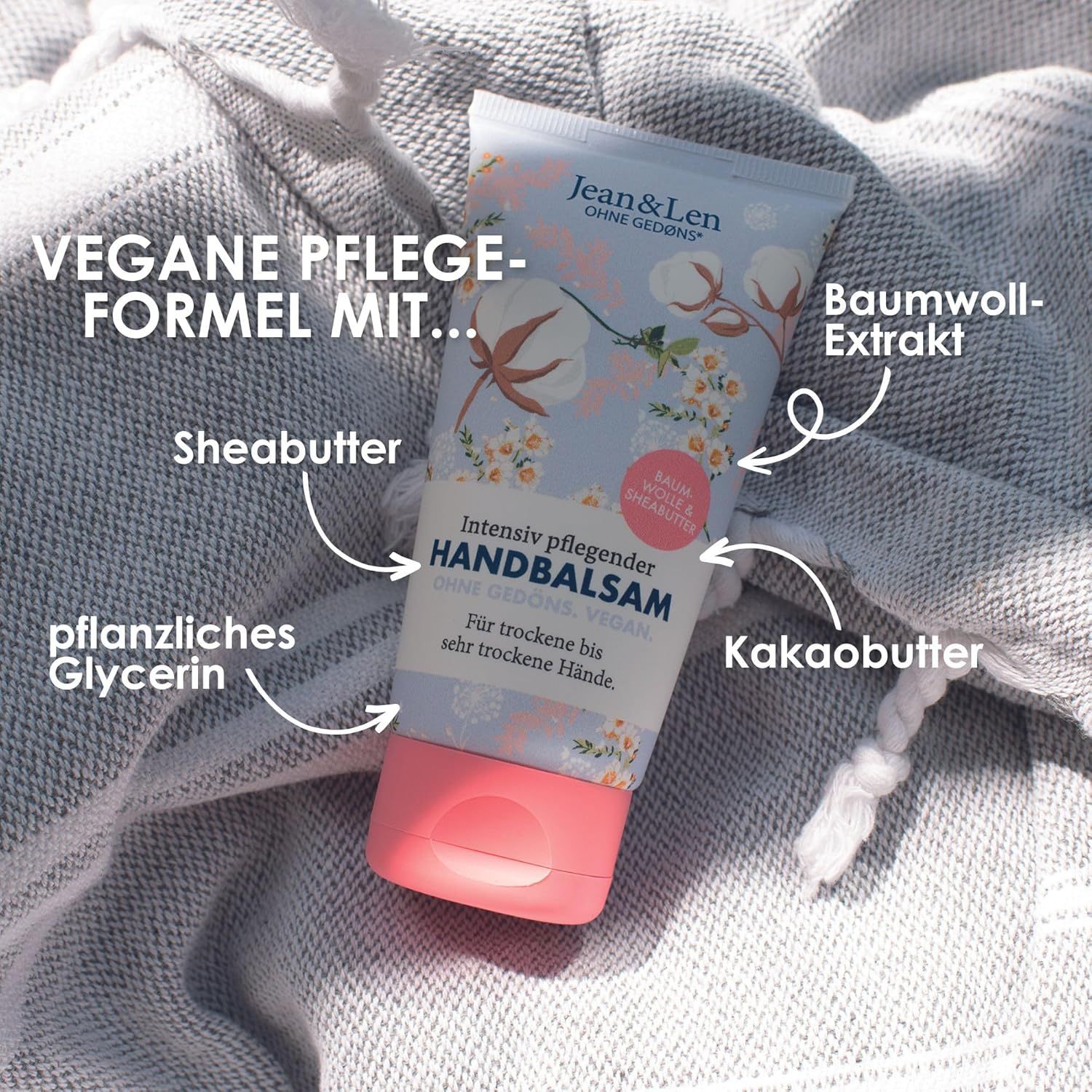 Jean & Len – Handbalsam Baumwolle & Sheabutter