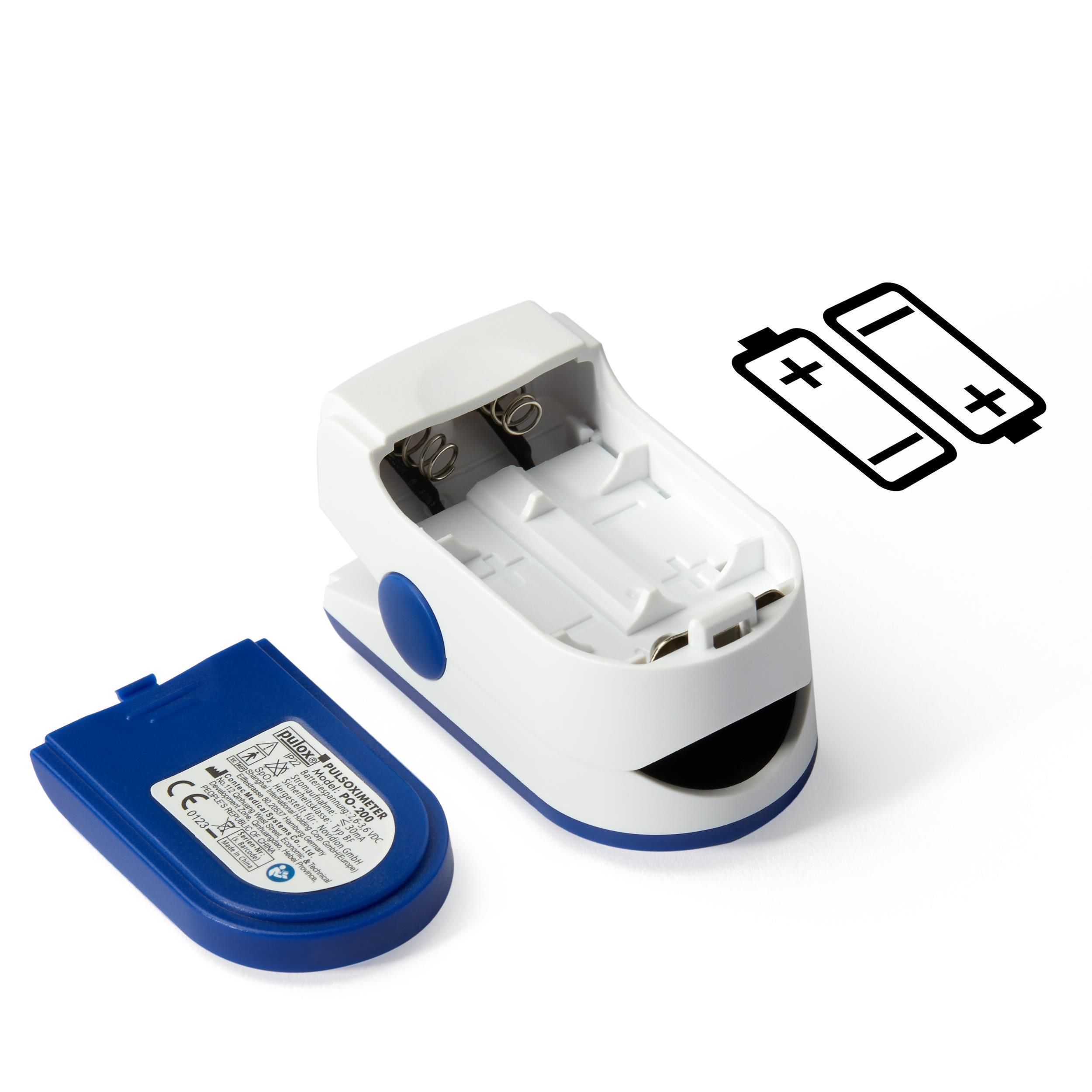 pulox - PO-200 Set - Finger-Pulsoximeter - Blau 1 St - Shop Apotheke
