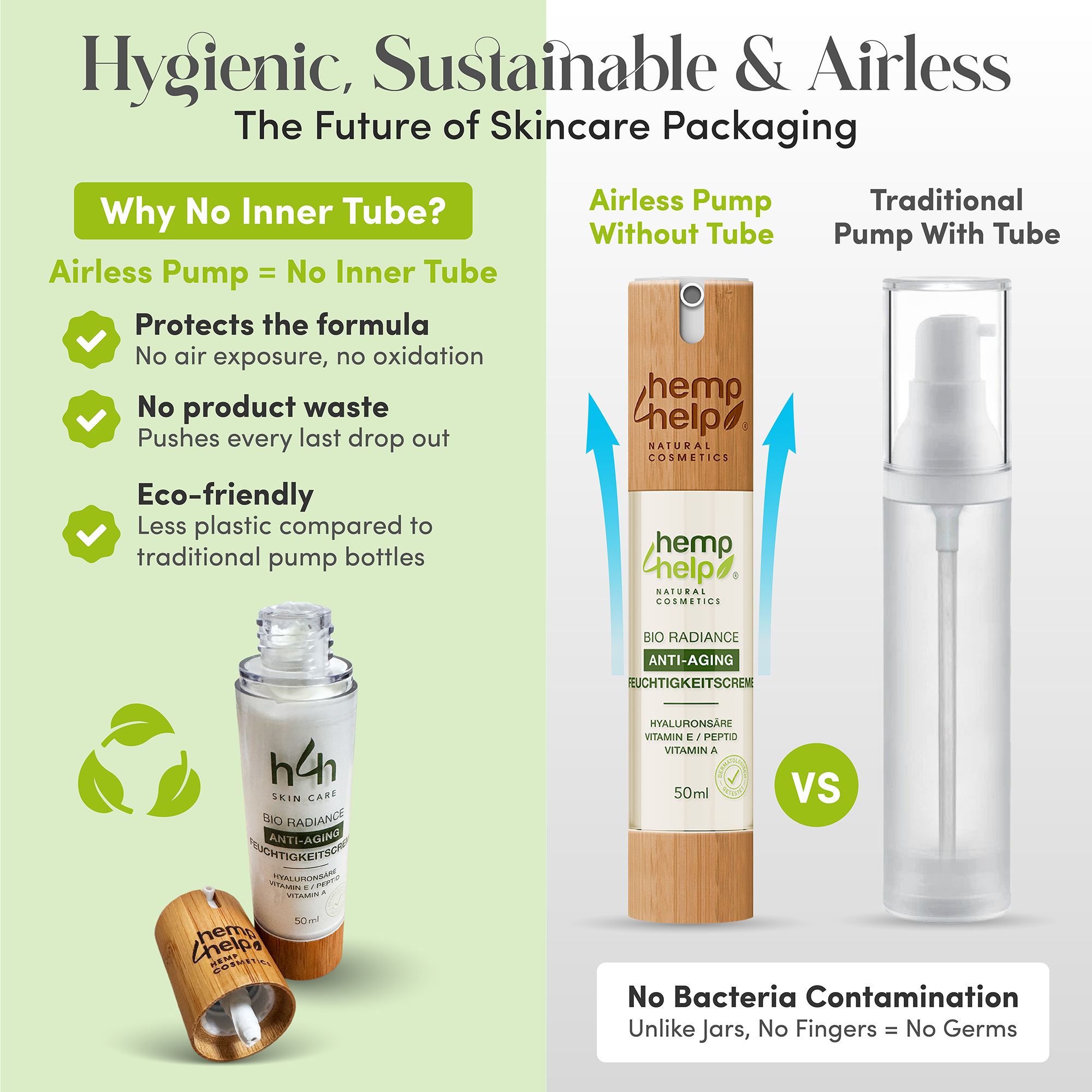 H4H Naturals® Bio Radiance Gesichtscreme Anti-Aging