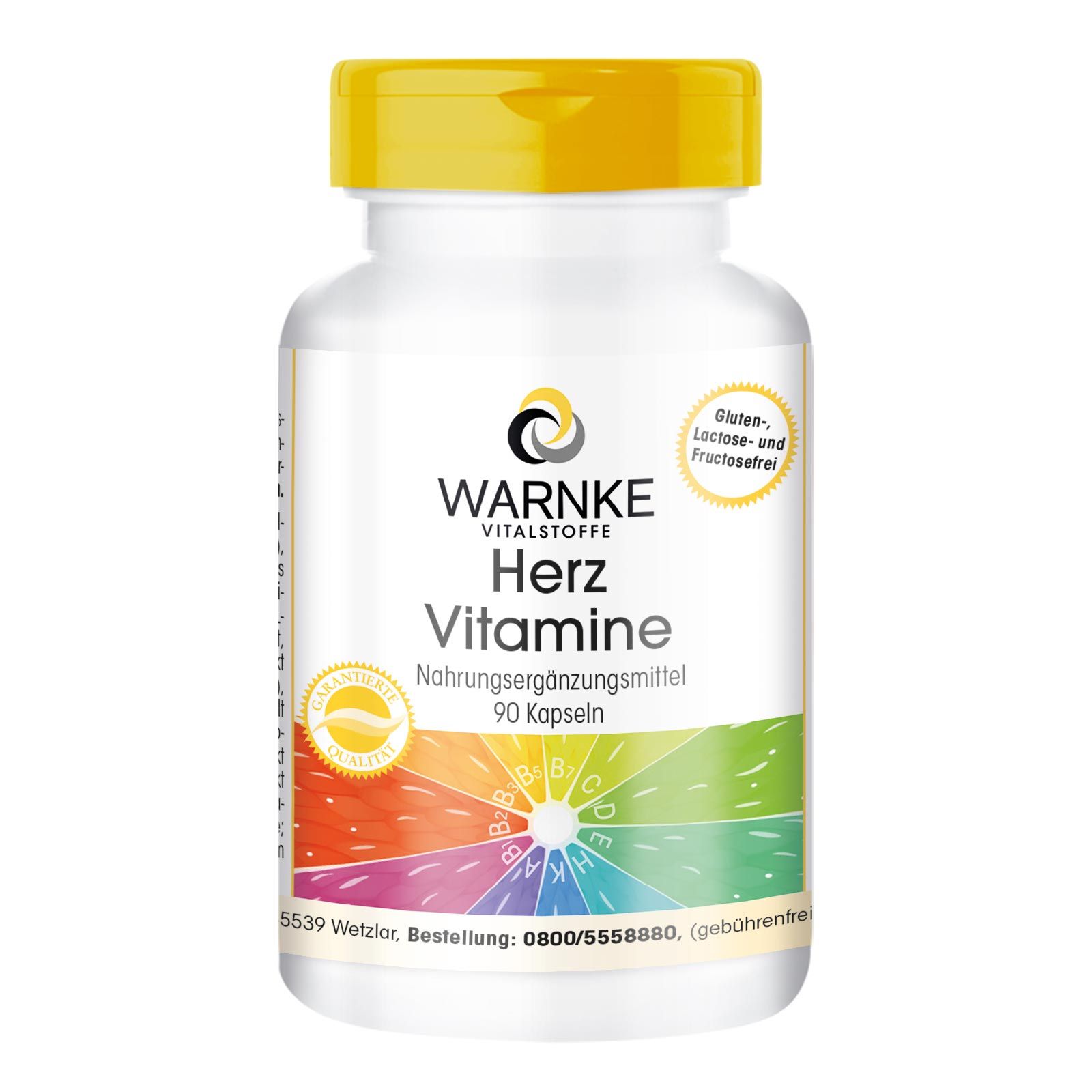 Warnke Vitalstoffe | Herz-Vitamine 90 St Kapseln