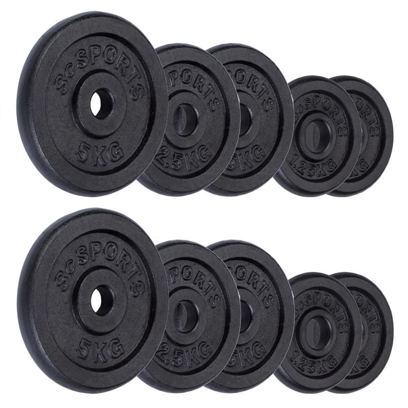 ScSPORTS® Gusseisen   Hantelscheibenset 30 mm