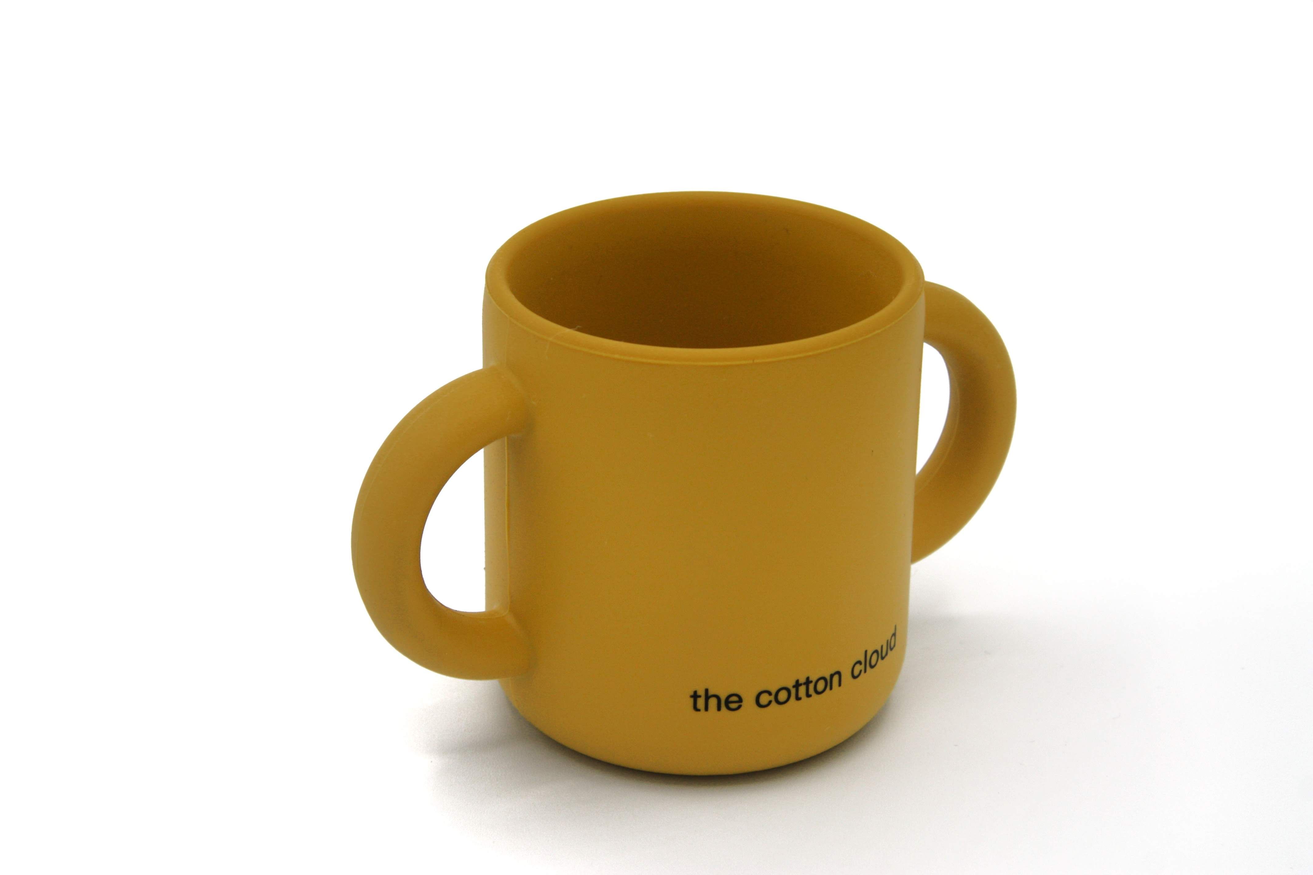 the cotton cloud Becher aus Silikon Mustard