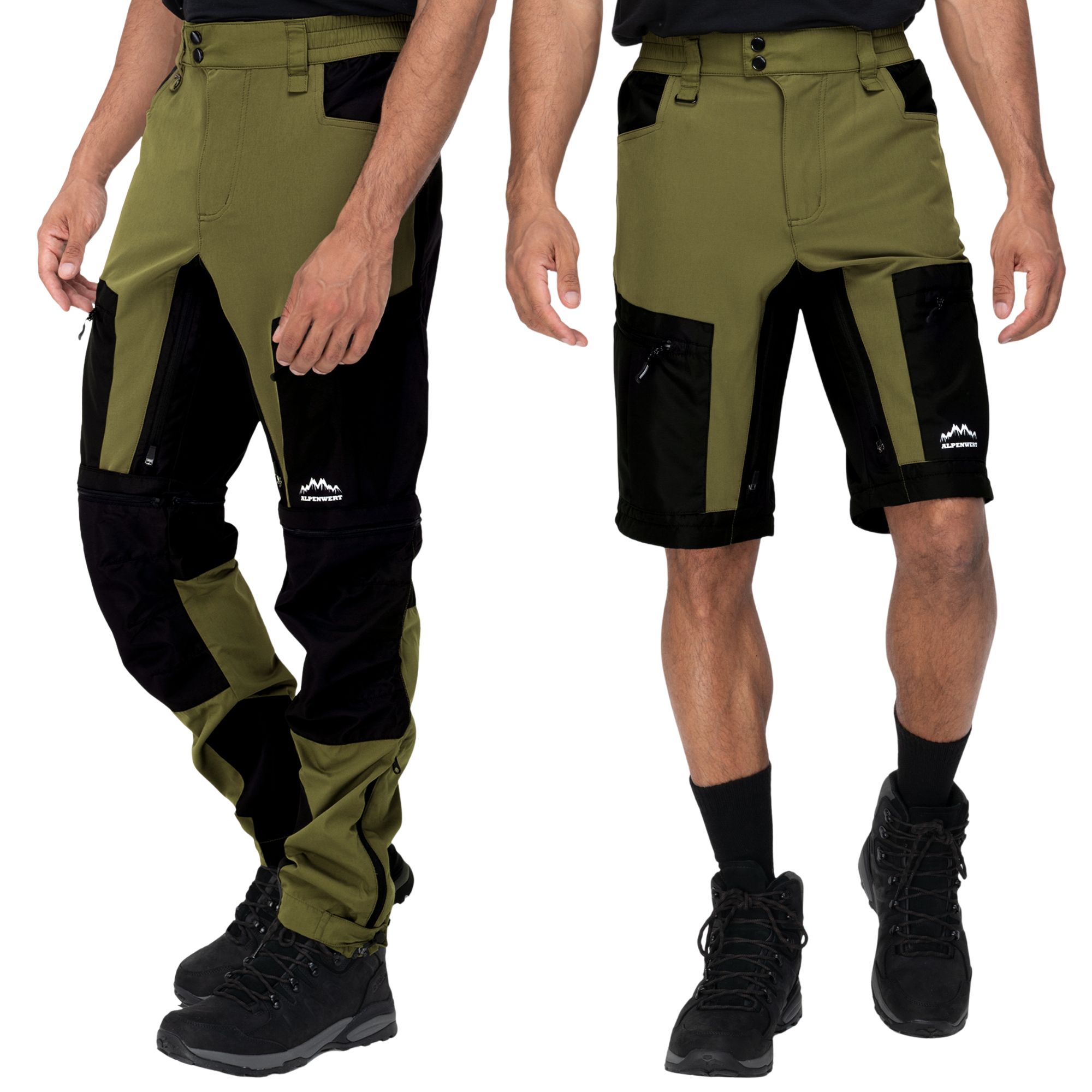 Alpenwert Wanderhose Herren Olive Grün XL 1 St
