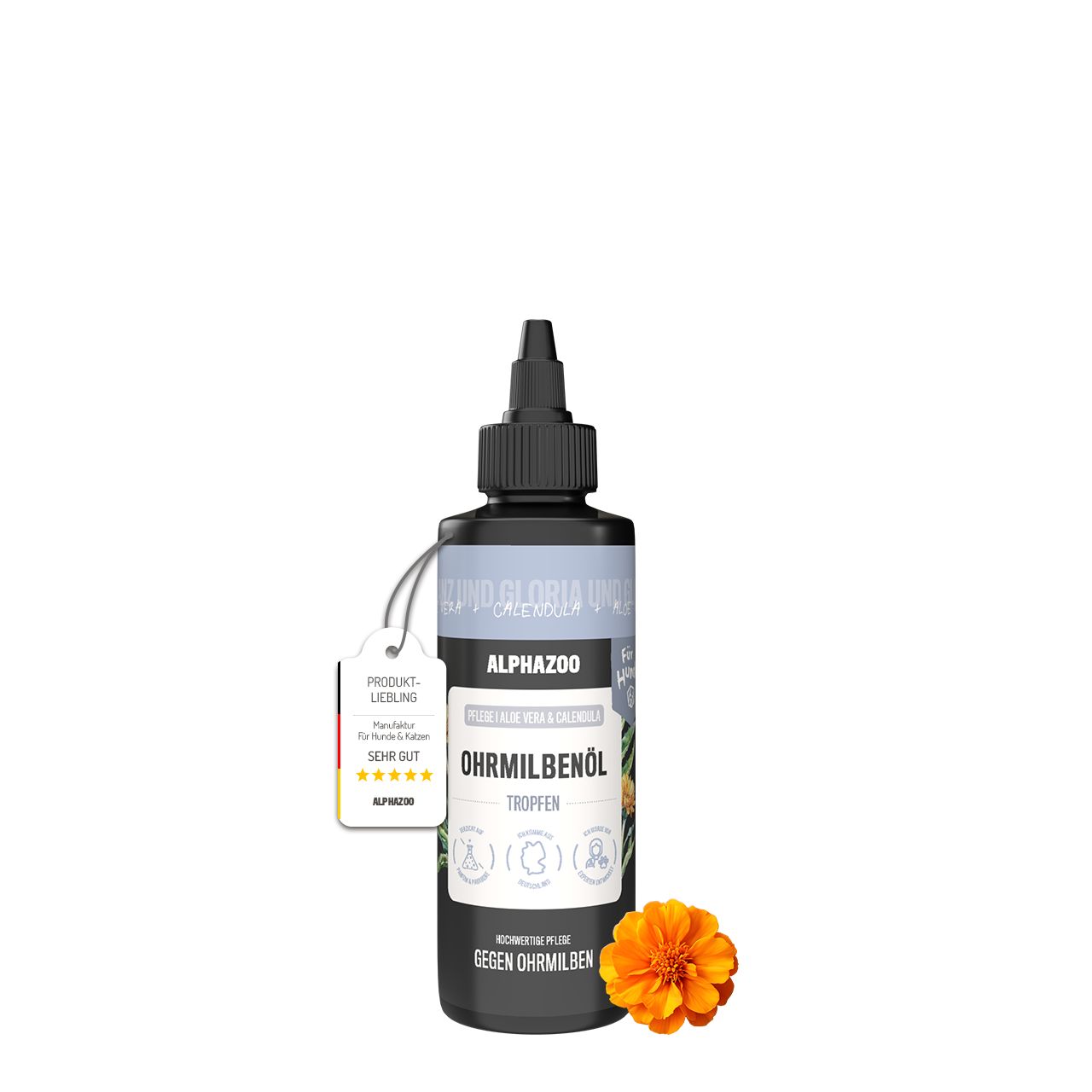 alphazoo Ohrmilbenöl für Hunde 100ml 100 ml Öl