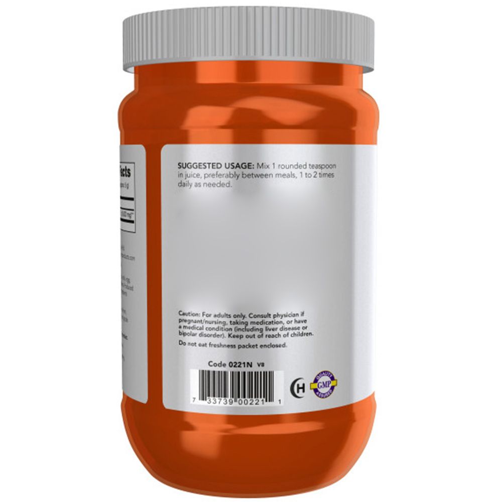Rückseite einer orangefarbenen Dose. Etikett mit Anwendungshinweisen und Warnhinweisen. Enthält ein Qualitätssiegel.